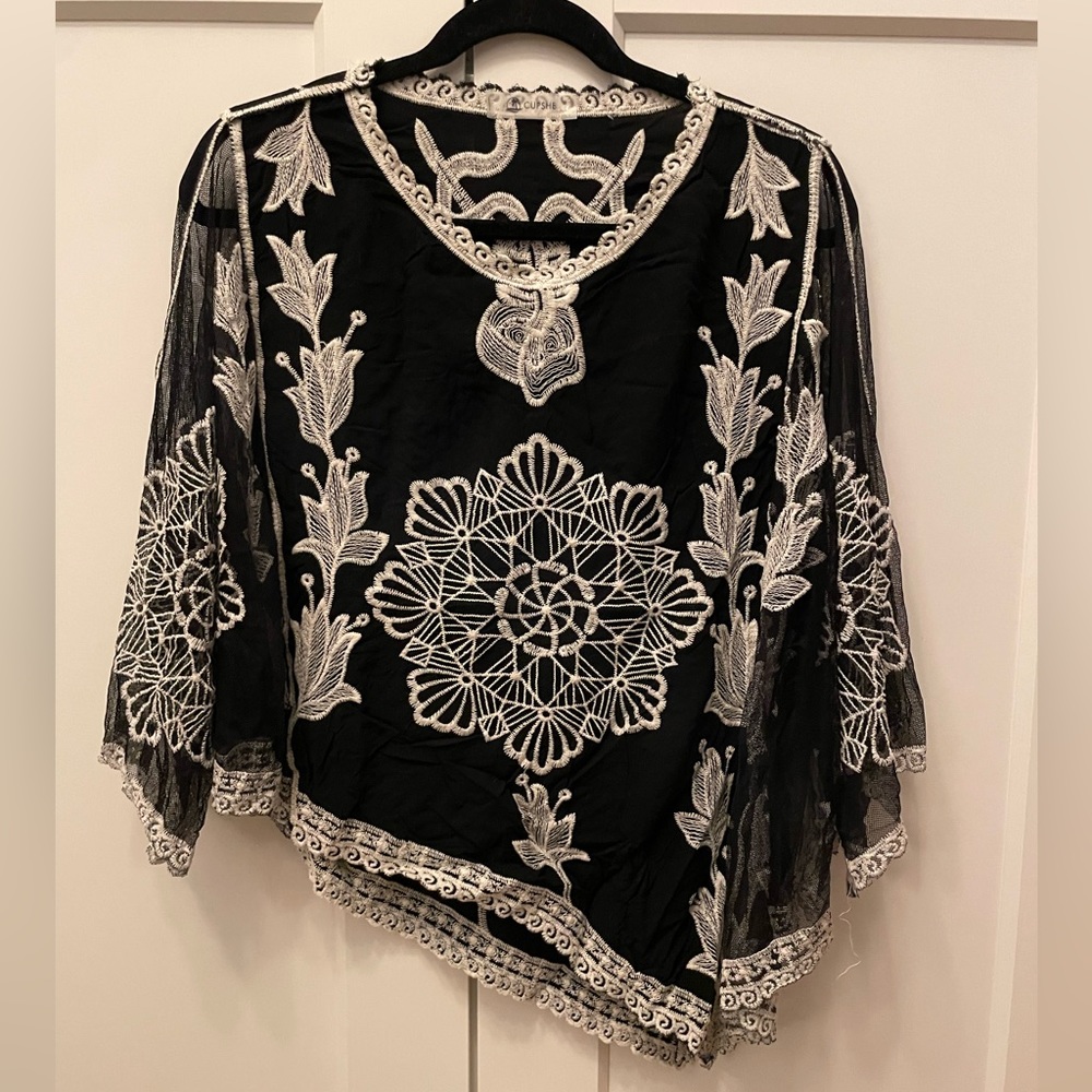 Cupshe Crochet Top Cover-up